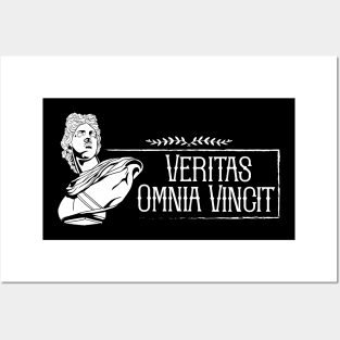 Latin saying - Veritas Omnia Vincit Posters and Art